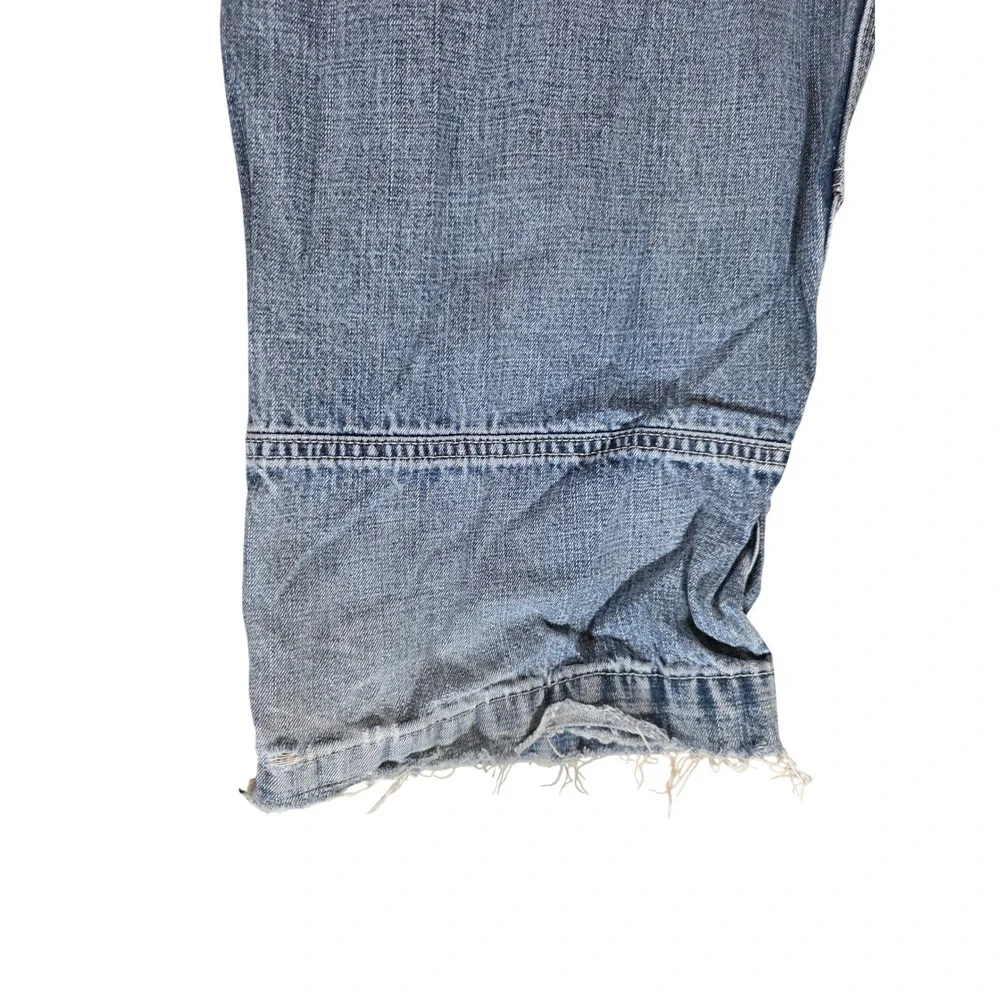JNCO Vintage 90s / Y2K Tribal Cargo Jeans Men 34x32 Baggy Wide Leg Crown Logo